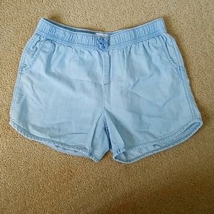 Fabric jean shorts